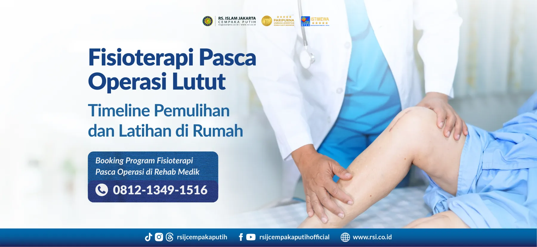 Fisioterapi Pasca Operasi Lutut: Timeline Pemulihan dan Latihan di Rumah