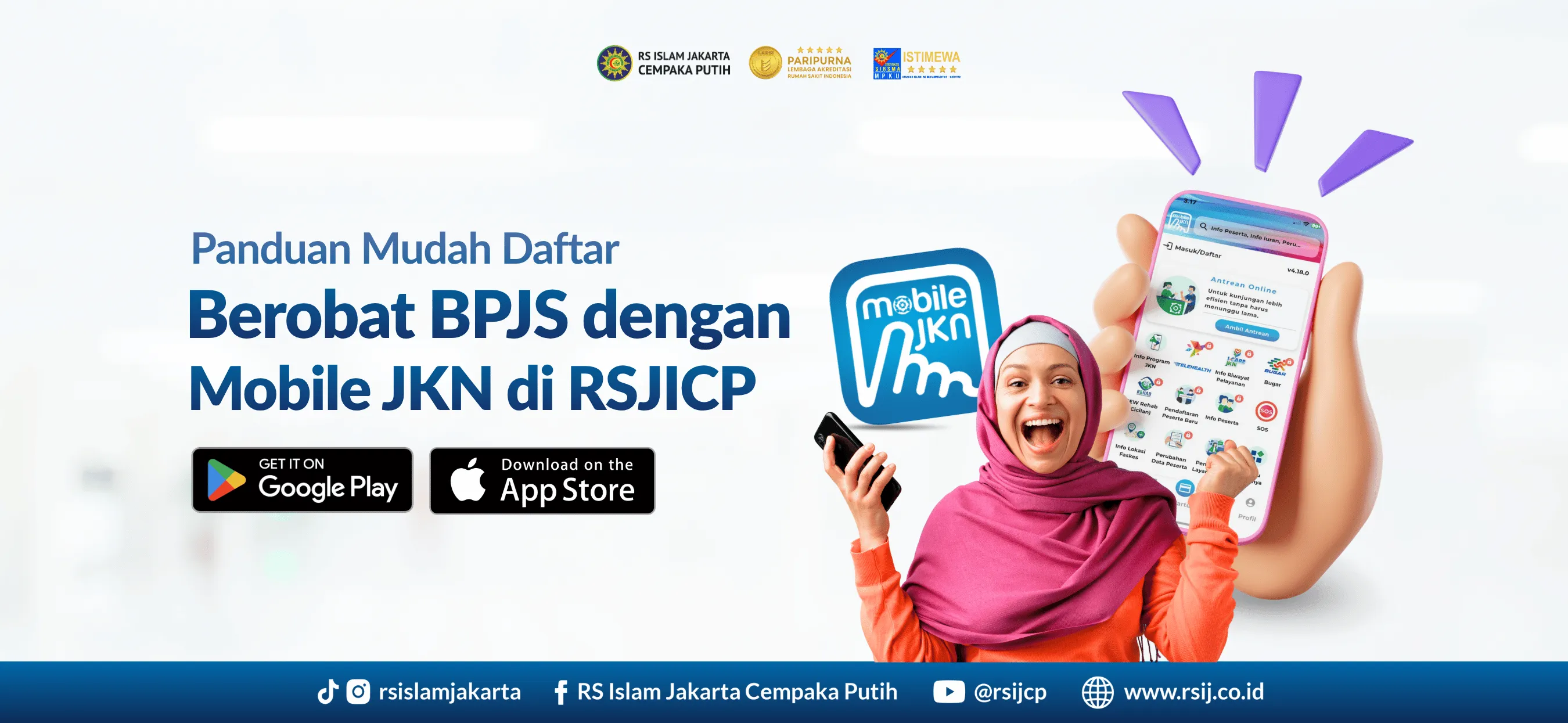 Panduan Mudah Daftar Berobat BPJS  dengan Mobile JKN di RSIJ Cempaka Putih