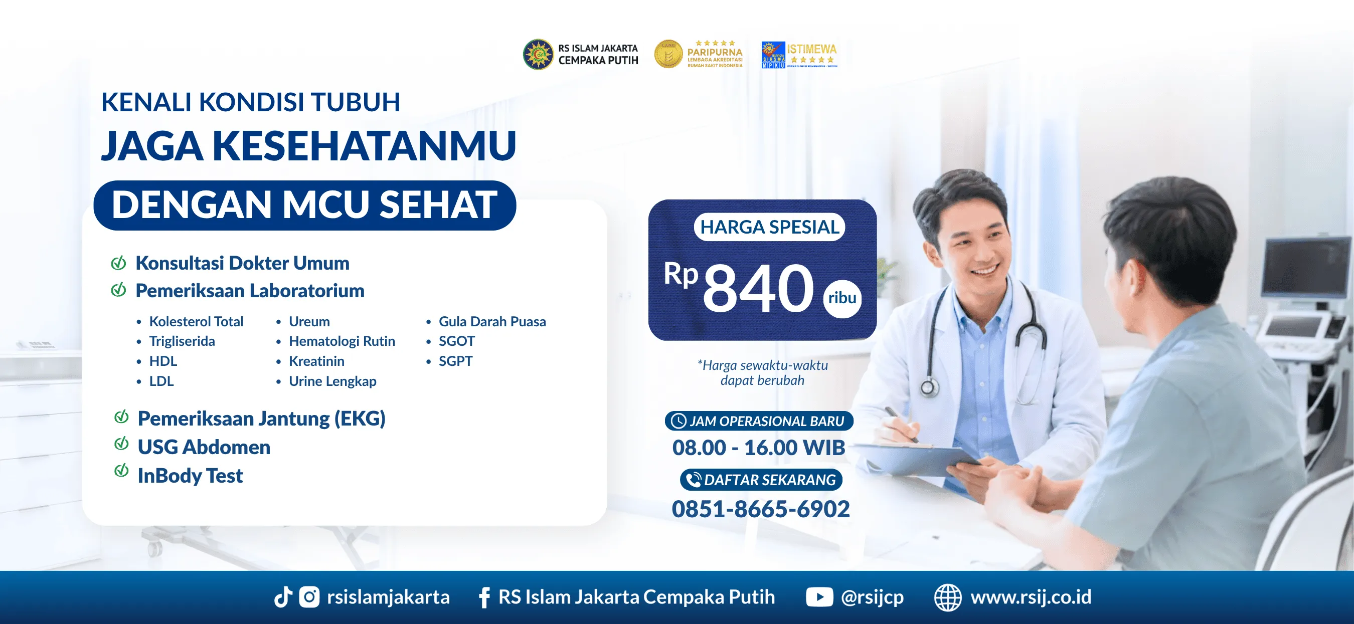 Jangan Tunggu Keluhan, Kenali Kondisi Kesehatan Sejak Dini dengan MCU Sehat